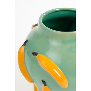 Vase grün mit 3D Bananen in stylischer Kanderform