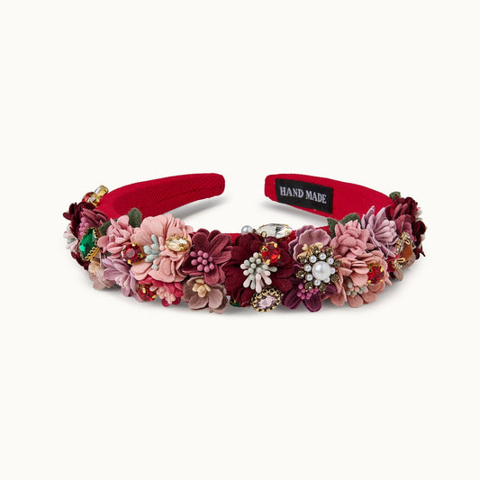 Haarreif Flower Red