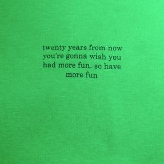 Crop Hoodie "TWENTY YEARS FROM NOW" - White