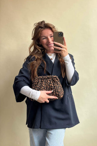 Leo Beauty Bag Nala – Gesteppte Kosmetiktasche im Leoparden-Look