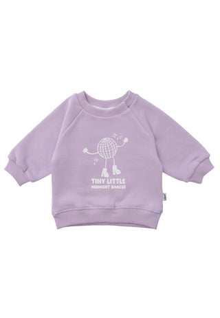 Mini Sweatshirt “Midnight Dancer” flieder