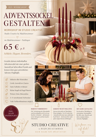 Adventskranz Workshop in Tuttlingen – modernen Adventssockel gestalten