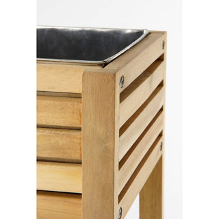 Pflanzkasten Outdoor mit Ablage – rechteckiger Blumenkasten für Balkon & Garten