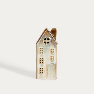 LED-Deko | VILLAGE | hoch, grau | 10 × 7,4 × 14,6 cm