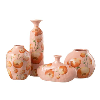 Rosa Keramik Vase von J-Line – Moderne Dekoration für stilvolle Interiors Ø 20,5 cm