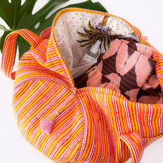 Handgemachte Baumwolltasche "Stripes"