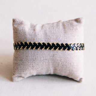 Bazou Tilabead Armband Türkis/Weiß/Flieder – Verstellbares Miyuki Perlenarmband