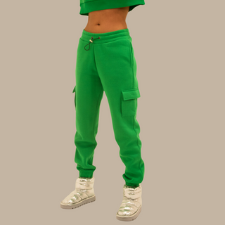 GOOD GIRL BAD HABITS Jogging Cargo-Hose – Lässige Cargo Pants mit Statement Print, Gummibund & verstellbarem Saum