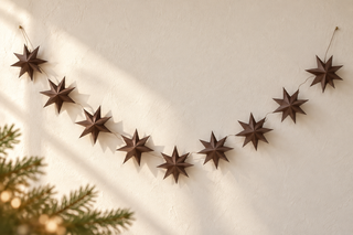 Sterngirlande Braun – 150 cm | Weihnachtsdekoration