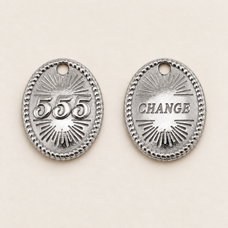 Engelszahlen-Charm 555 – Change | Gold & Silber