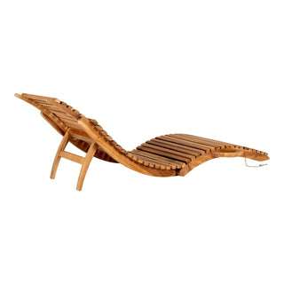 Arrieta Sonnenliege aus Teakholz – Moderne Outdoor Gartenliege in Naturholz, ergonomisch & wetterfest