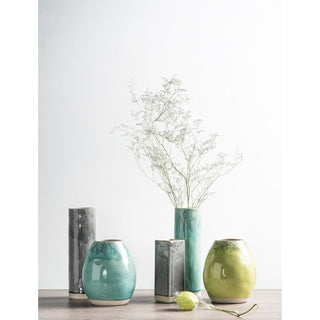 MADEIRA Zylindervase 30 cm Grau – Steingut von Costa Nova- Set of 2