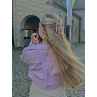 Haarklammer XL Sorbet Orange-Pink