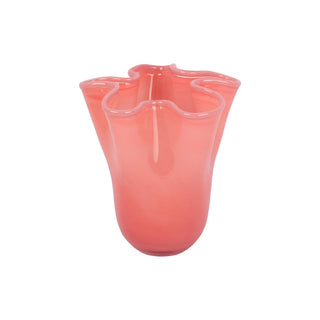 Vase Rüschen Medium rosa pink