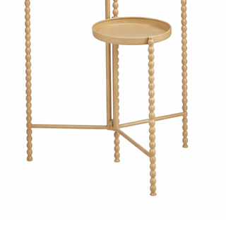 Pflanzenständer Beige 70 cm – 3-stufiger Blumenständer aus Eisen | Mica Decorations Salvo