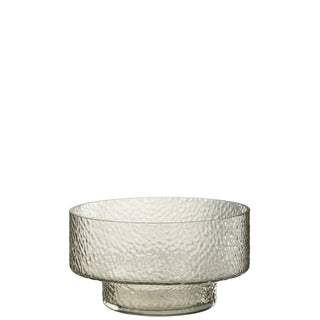 J-Line Vase Low Betty – Transparente Glasvase 28 cm