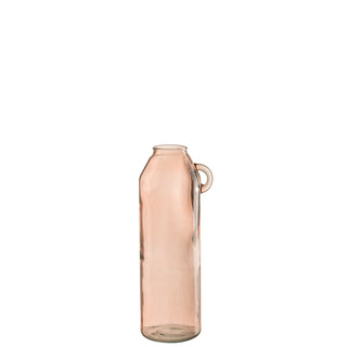 J-Line Glasvase Rosa – Schlanke Design-Vase aus Glas für elegante Wohnakzente