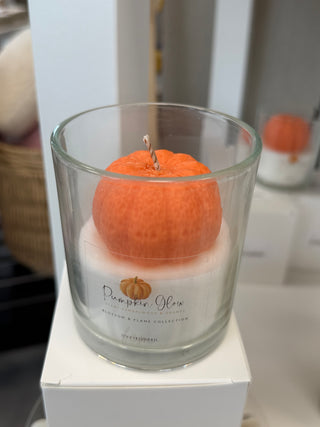 Duftkerze „Pumpkin Glow“ – Sojawachs mit Sandalwood, Mandarine & Kürbisduft