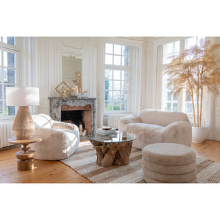 J-Line Sofa Cutie Creme Large – Modernes Design-Sofa in Creme/Beige mit zeitloser Eleganz