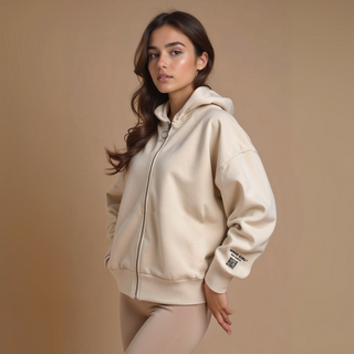 Oversized Boxy Fit Hoodie mit Rückprint – Statement Sweatshirt aus Bio-Baumwolle | GOOD GIRL BAD HABITS