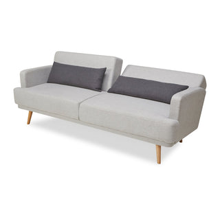 3-Sitzer Sofa Webstoff Grau