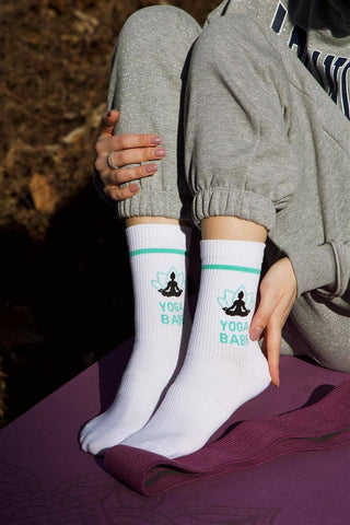 Yoga Babe Socken One Size – stylische Yoga Socken mit Sportsohle in Einheitsgröße
