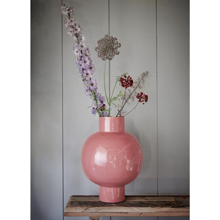 Pip Studio Metallvase groß, altrosa, 31,5 x 42 cm