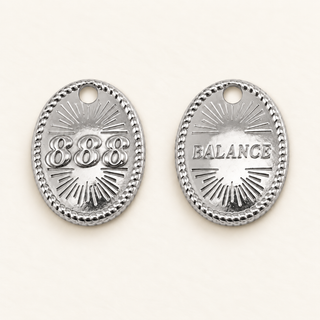 Engelszahlen-Charm 888 – Balance | Gold & Silber