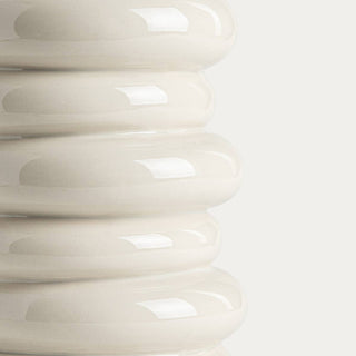 Vase | AVENA | ecru modulare Keramik | 16,7 x 24,3 cm