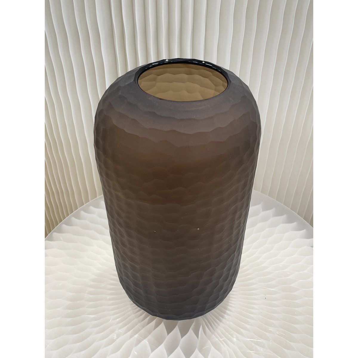 Handgefertigte Vase (Große Schokolade)