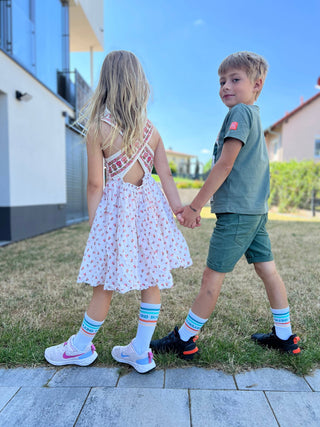 Schulkind Socken – Einschulungs Socken für Kinder & Family Look | Geschenk zur Einschulung ORANGE-MINZE