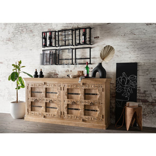 Weinregal industrial Style schwarz