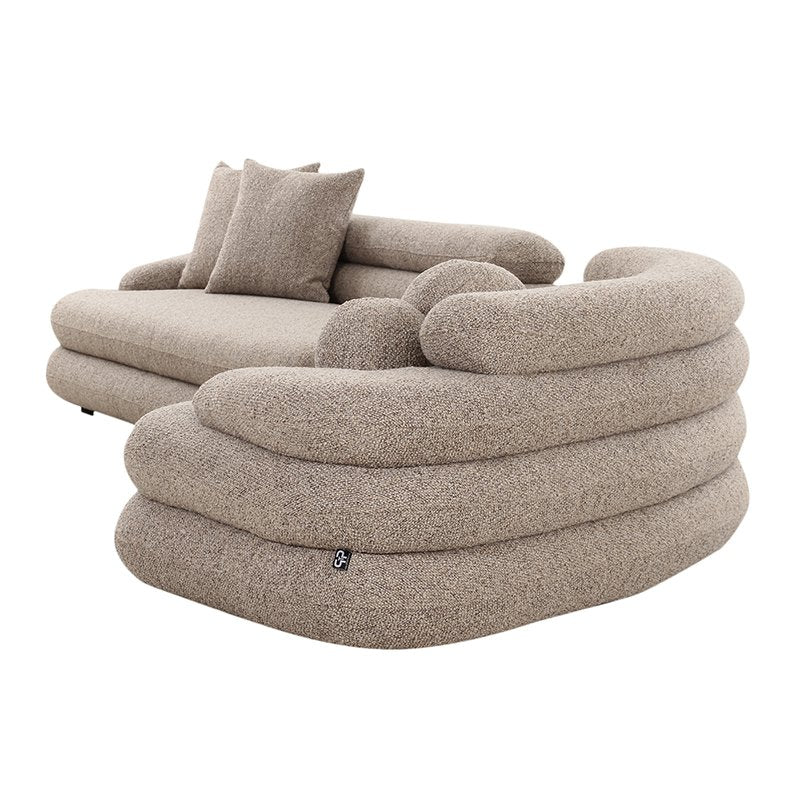 Sofa Cairo 6-Sitzer Sand Boucle