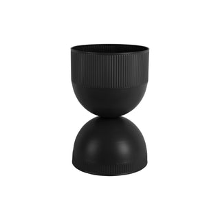 Blumentopf Tonar Metall Schwarz 39 cm – Wendbarer Design-Pflanztopf von Present Time