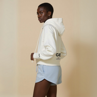 Crop Hoodie mit Reißverschluss "GGBH" - Black