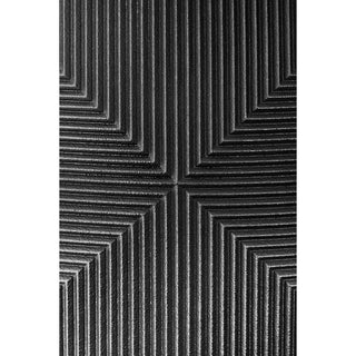 Vase Heptagon H.37,5 cm schwarz
