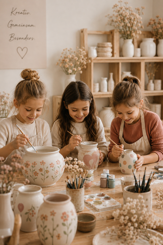 Vasen bemalen für Kinder | Kids Club Workshop in Tuttlingen
