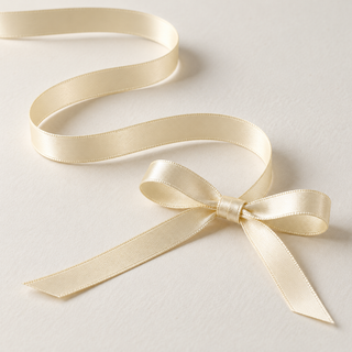 Satinband Creme – 10 mm | Meterware