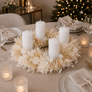 DIY-Set Adventskranz aus Trockenblumen – inkl. Materialien & Anleitung zum Selbermachen