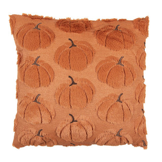 Dekokissen Kürbis Orange 45 × 45 cm – Clayre & Eef