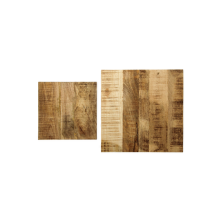 2-teiliges Pflanzenständer-Set - Mangoholz/Eisen