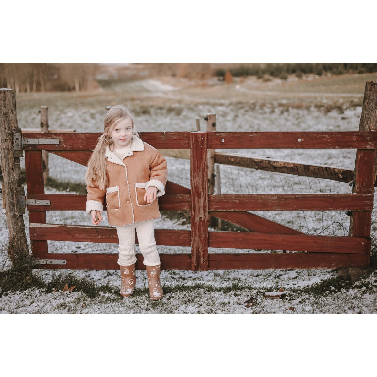 Annie & Charles® children's lambskin jacket