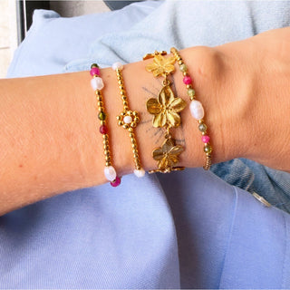 Feines Perlenarmband – Edelstahl Armband mit kleinen Perlen