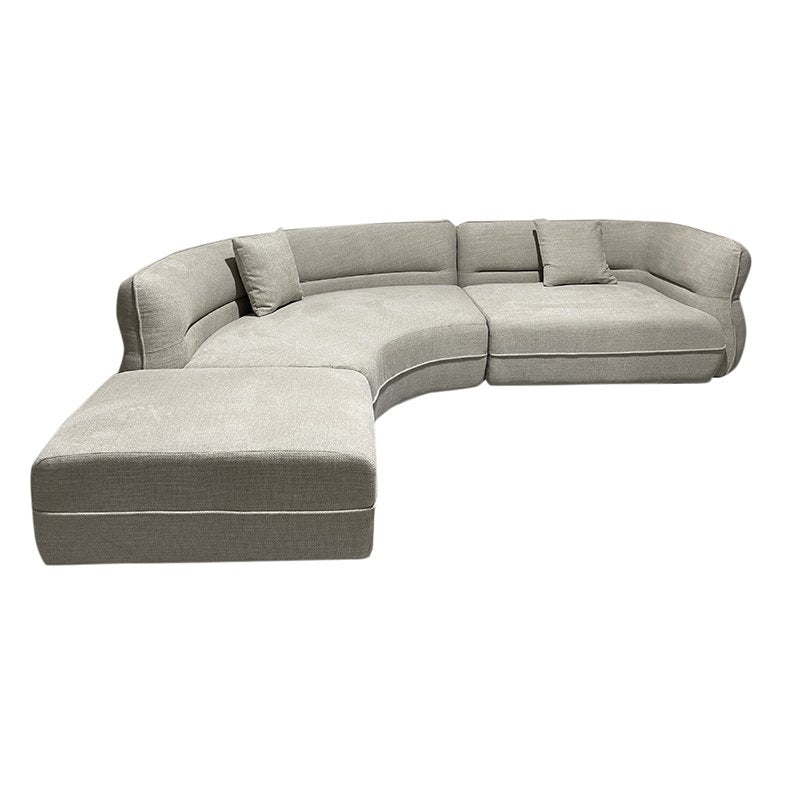 Sofa Rome 4-Sitzer (Links Lounge) + Ottomane Beige