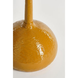 Colin Beistelltisch – Recyceltes Aluminium - Braun/ Gelb