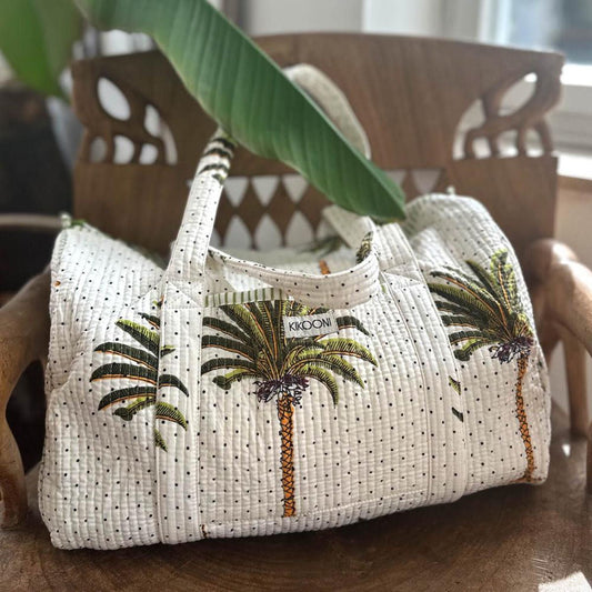 handgemachte Baumwolltasche "Palms"