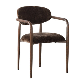 Pole to Pole Sake Chair Braun – Japandi Esszimmerstuhl mit Armlehne (2er-Set)