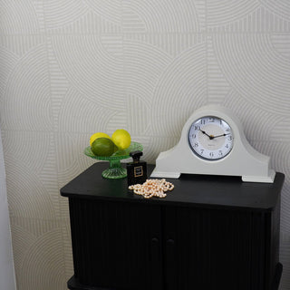 Housevitamin Manteluhr im modernen Retro-Design – 36 cm Sand - 36x8,5x20 cm