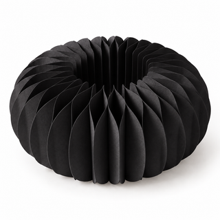 Papierkranz Mono Schwarz – Wabenkranz Ø 30 oder 45 cm