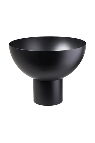 Dekoschale auf Fuß Ø 25 cm Schwarz – Moderne Metallschale für DIY- und Kreativprojekte